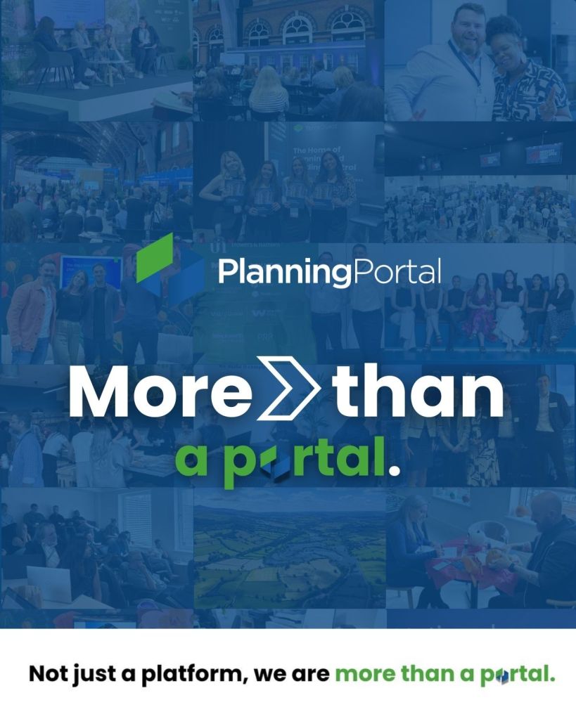 Planning Portal campaign graphic with the slogan “More than a portal.”