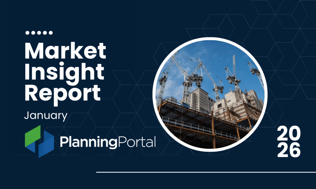 Header image for January 2026 Market Insight Report from Planning Portal